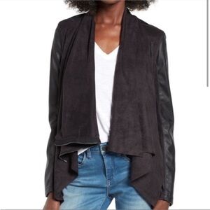 Blank NYC faux suede/leather motorcycle jacket